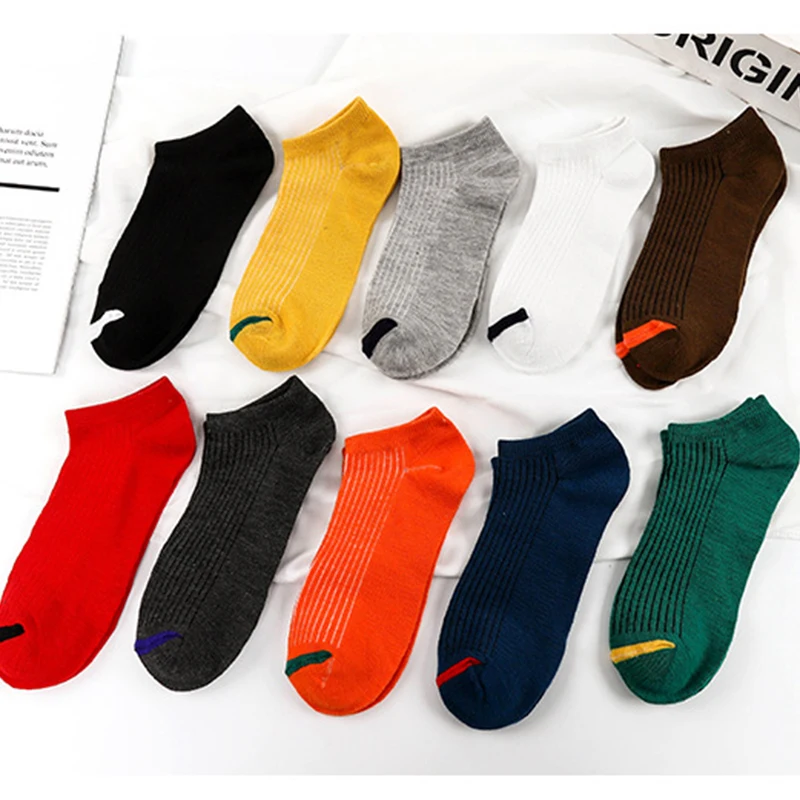 Мужские повседневные носки пара весенние мужские женские лодочные Носки дышащие