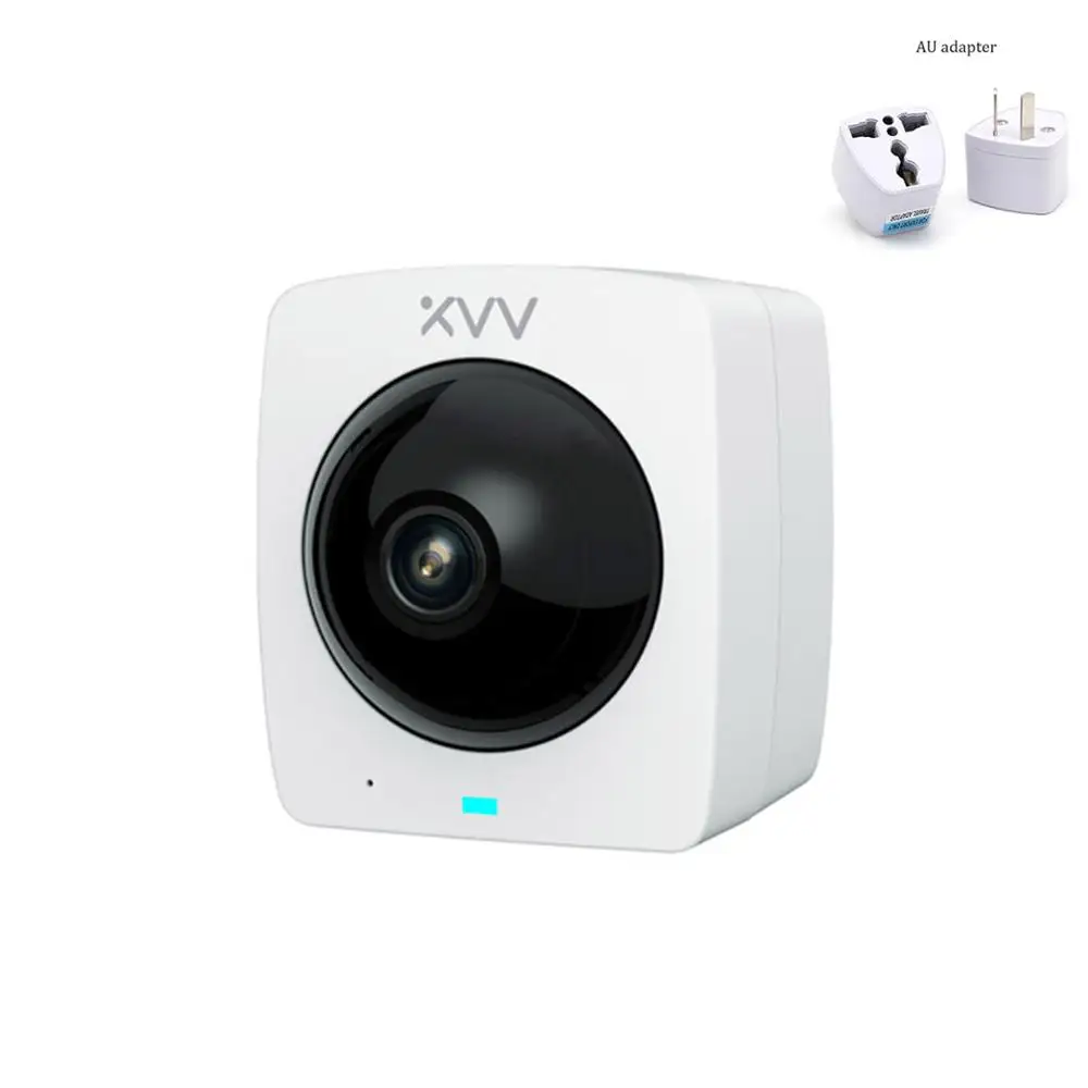Горячая Xiao mi XiaoVV Smart Panora mi c ip-камера HD 1080P 360 ° Panora mi c AI функция обнаружения гуманоида ночная версия приложение для работы с mi home - Цвет: Add AU Plug