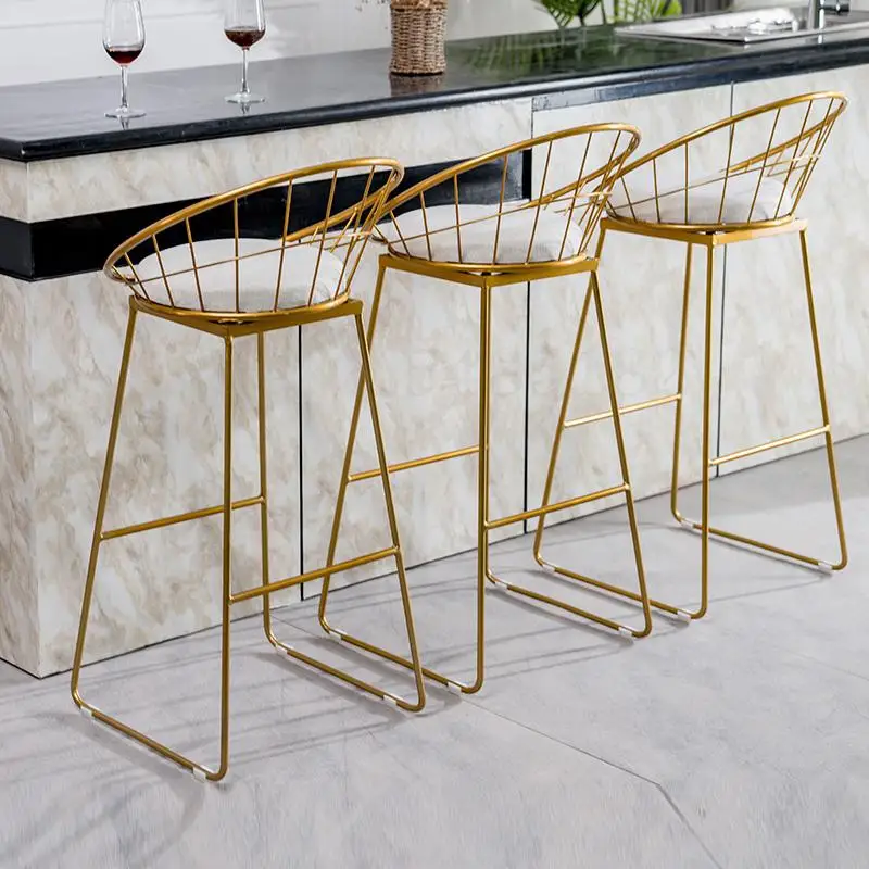 Барный стул Nordic Утюг art простой и изящный круглый вырез сделают вас более спинки