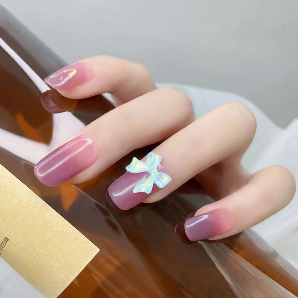 

10PCS/50PCS 3D Aurora BowKnot Nail Art Decoration Lovely Japanese Style BowKnot Nail Jewelry Manicure