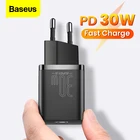 Зарядное устройство Baseus Super Si 30 Вт USB C для Macbook iPad Pro QC PD 3,0, зарядное устройство для быстрой зарядки Type C для iPhone 12 11 Pro XS Max Xiaomi