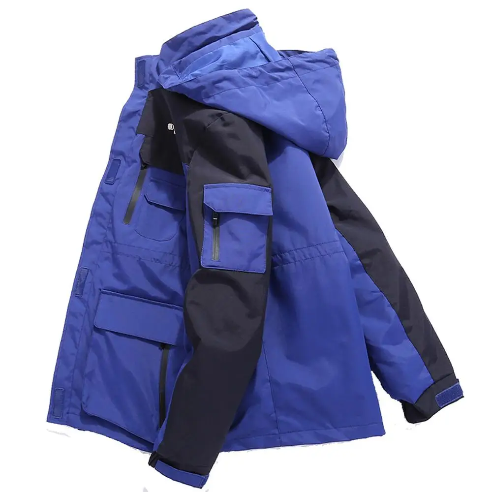 Мужская и Женская водонепроницаемая толстовка с капюшоном дышащая спортивная