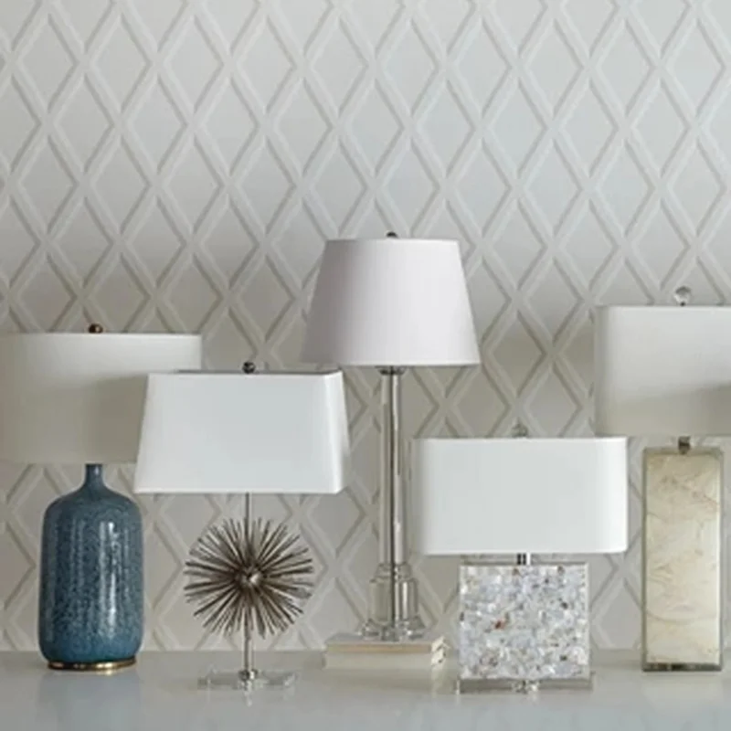 Классическая прикроватная лампа креативная синяя керамическая для гостиной