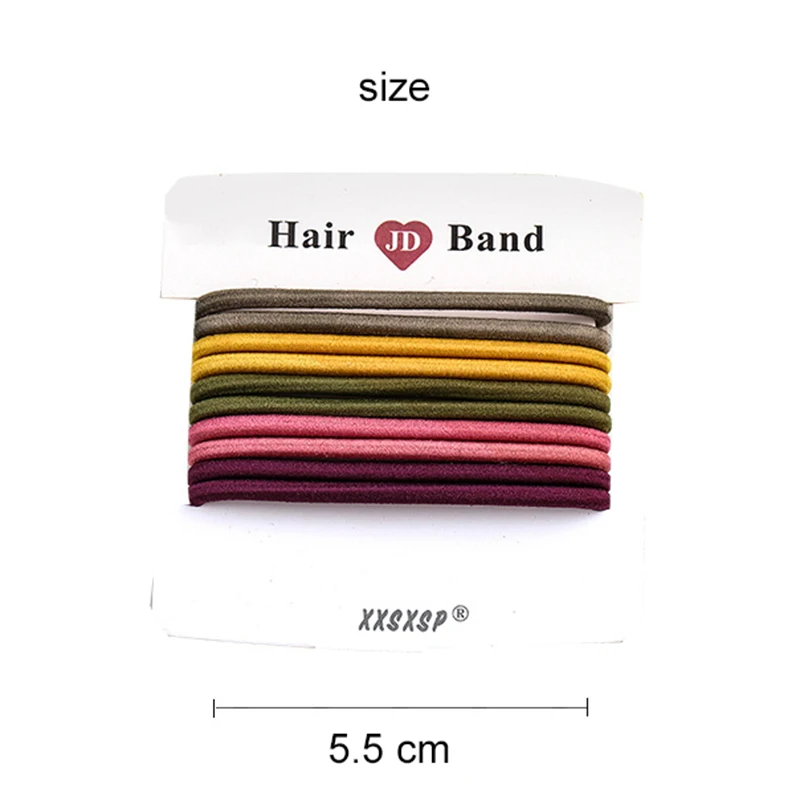 

[Xwen] New Candy Colored Hair Rope Hairband High Elastic Headband Horsetail Rubber Bands Fashion Hair Accessories OH2267