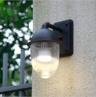 waterproof rust proof glass ball outdoor courtyard exterior wall balcony corridor light outdoor led wall lamp