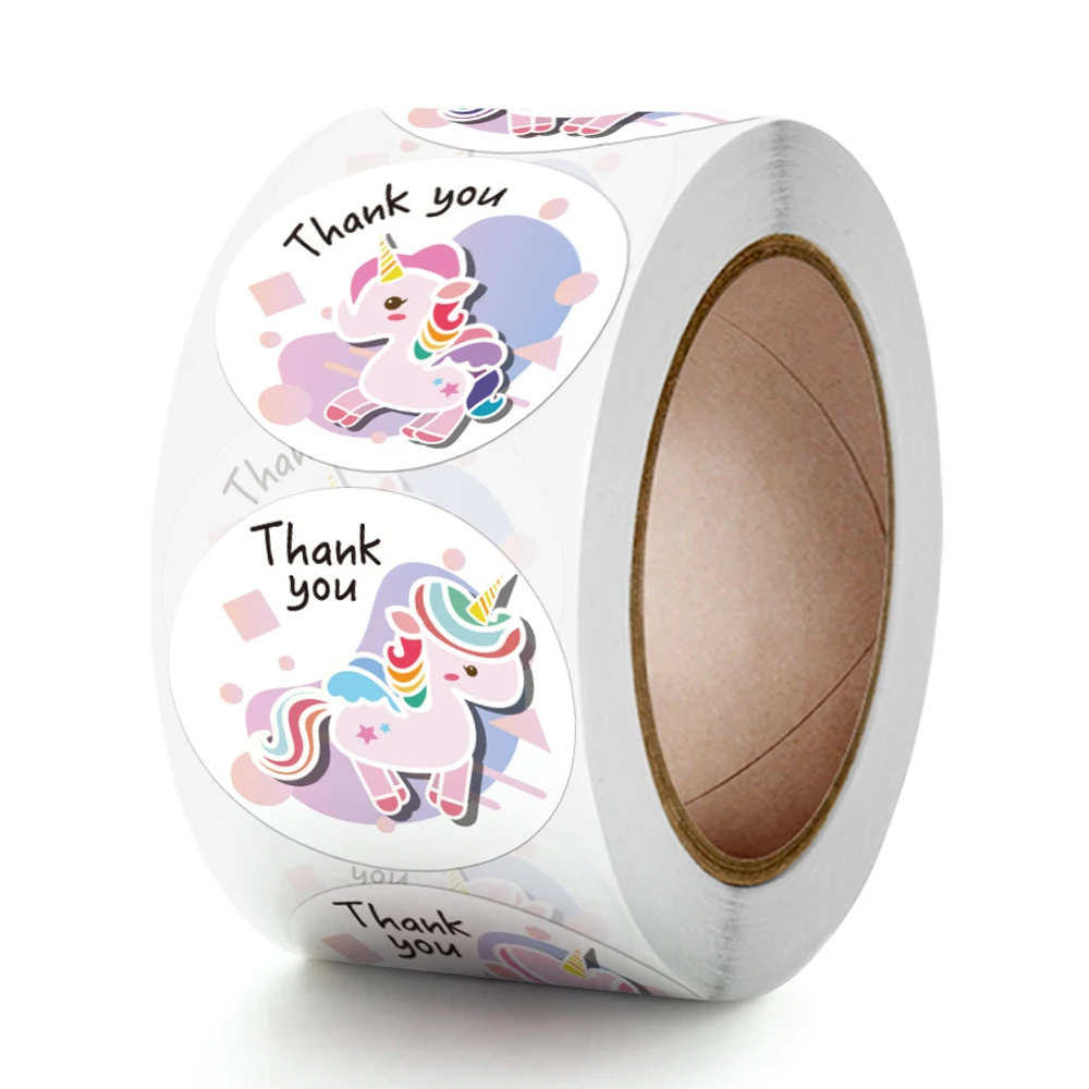 

100-500pcs Unicorn Stickers Cute Animals Scrapbook Sticker for Kids Classic Toy Decor School Teacher Supplies Encourage Stickers