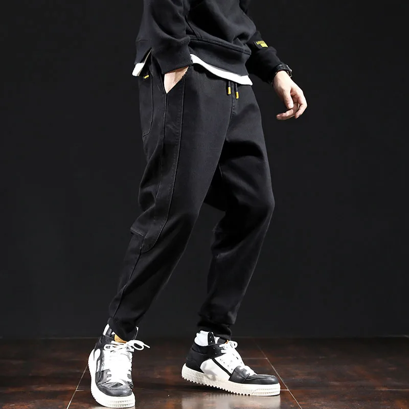 Джинсы мужские рваные уличная одежда брюки из денима в стиле хип хоп|Мужские