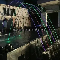 1pc special laminar jumping jets music water rainbow fountain with dmx lights