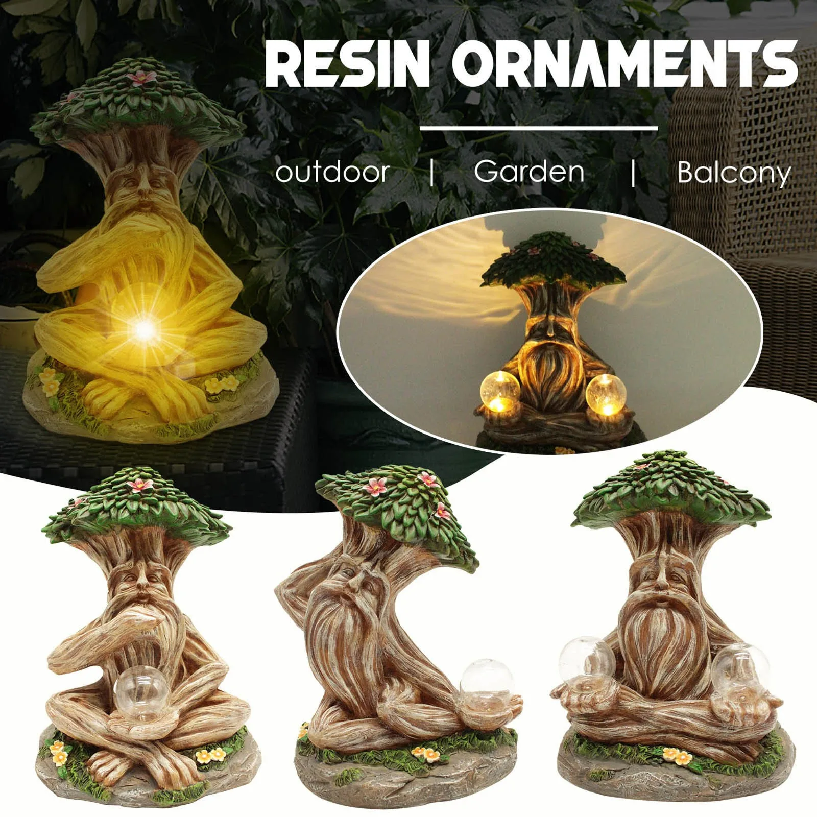 Из мультфильма Холодное сердце сада дерево статуя солнечный полимерный зеленое