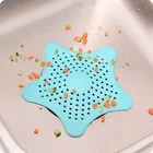 5 видов цветов с рисунком пятиконечной звезды ПВХ фильтр Кичен фильтр для раковины в ванную комнату Улавливателя стока ванной раковины ситечко предотвратить канализационные инструмент для засорения