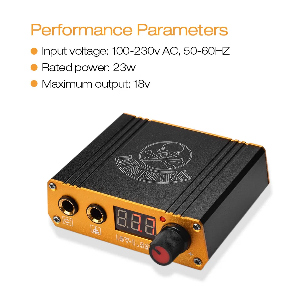 Новинка 2019 мини светодиодный цифровой дисплей источник питания для тату кабель