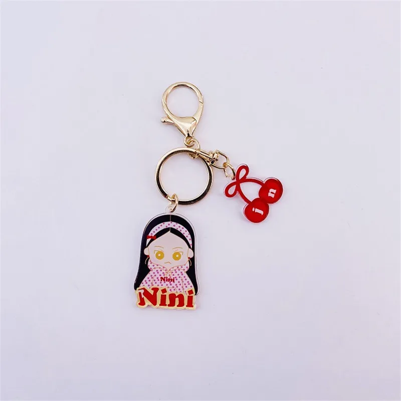 1 Pcs 2020 Kpop BP Metal Keychain JISOO LISA ROSE JENNIE Keyring Cartoon Fashion Cute Small Gift Pendant | Канцтовары для офиса и