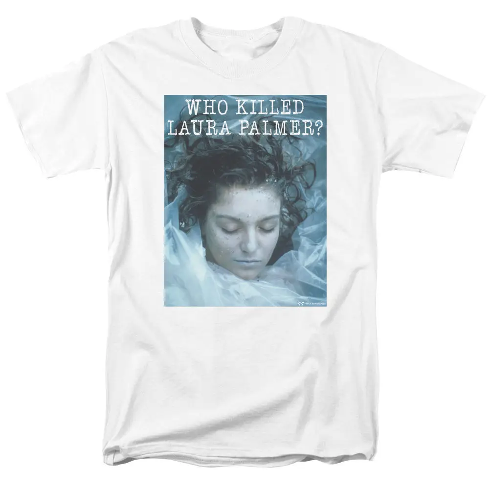 

Twin Peaks TV Show WHO KILLED LAURA PALMER Licensed Adult T-Shirt All Sizes Summer Short Sleeves Fashion T Shirt Free Shipping