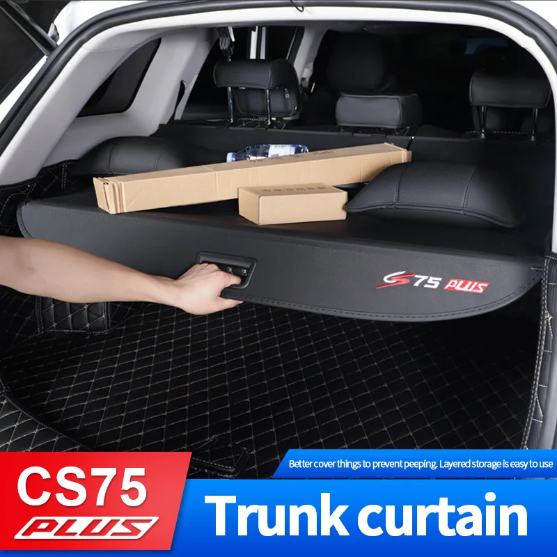 

For Changan CS75 PLUS 2020-2022 Cover Shelter Curtain Trunk Partition Rear Racks Cargo Cover Partition Car Refit Accessories