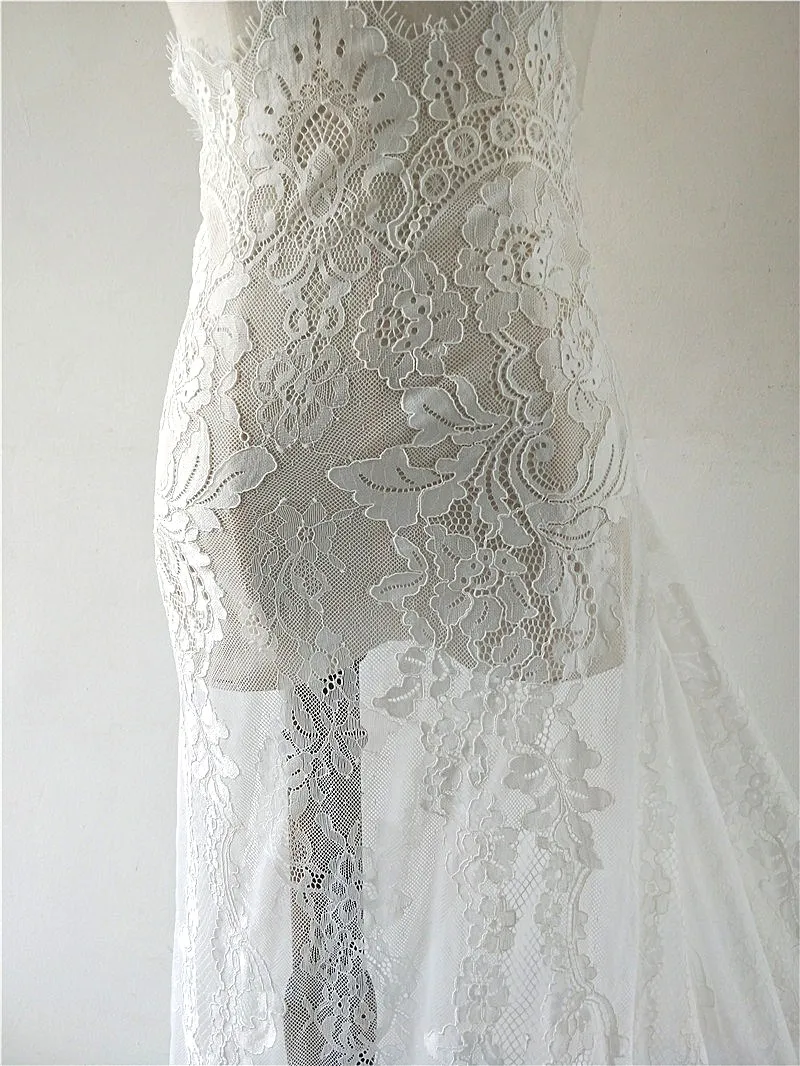 Фабричная Роскошная африканская кружевная ткань с вышивкой и французским тюлем