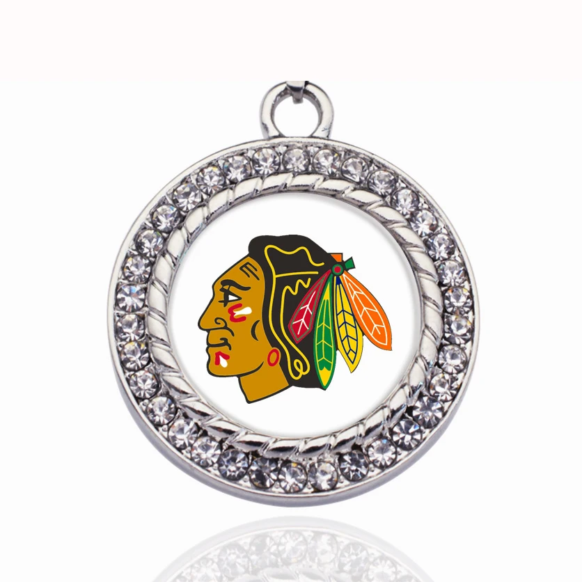 Хрустальная подвеска Черные ястребы сделай сам подходит для хоккея Шарм