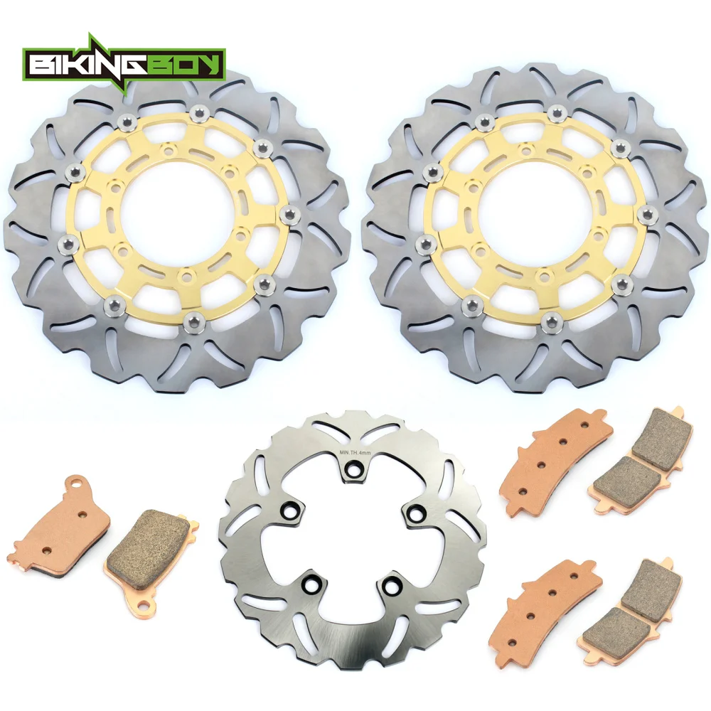 BIKINGBOY для SUZUKI GSXR 600 750 2011 2012 2013 2014 2015 GSX-R 1000 2009-2015 волнистые спереди и сзади тормозные