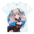 Футболки YouTuber Kizuna AI, футболка в разных стилях, японский виртуальный YouTuber Kizuna AI Kaguya Luna, косплей, футболка с принтом сексуальной девушки