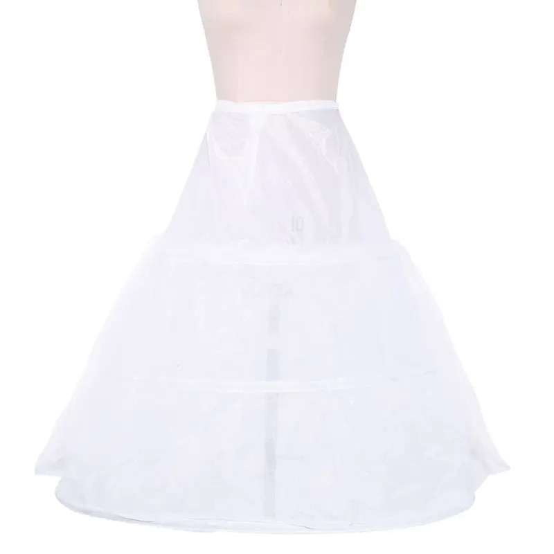 Женская Нижняя юбка с 3 кольцами длинная подъюбник на шнуровке поясом