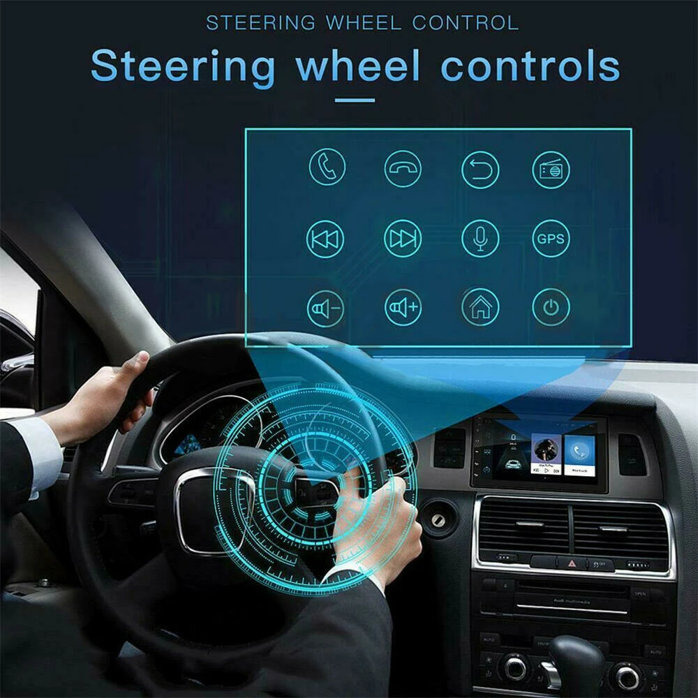 Автомагнитола 2 Din 7 дюймов Android 9 1 сенсорный экран автомобильный мультимедийный