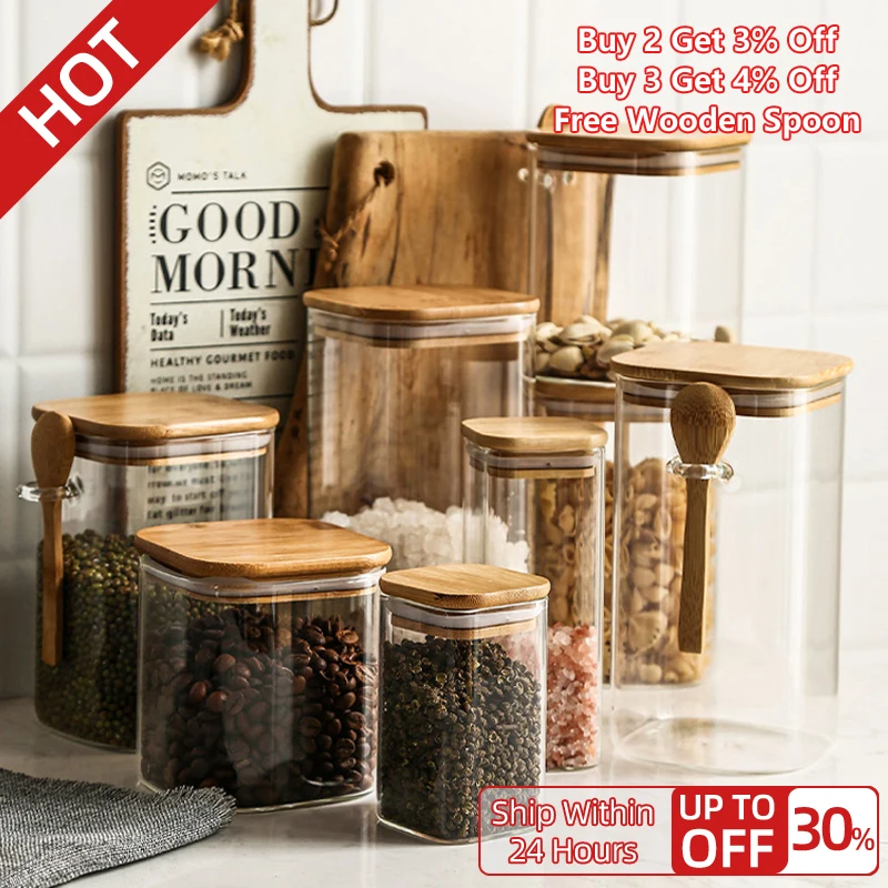 Хранение на кухне контейнер для хранения Кухонный Контейнер банка бутылок