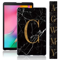 case for samsung galaxy tab a 10 1 2019 t510 t515 initial name letter printed plastic tablet back shell cover free stylus