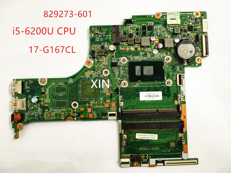 Материнская плата для ноутбука HP Pavilion 17 G167CL i5 6200U CPU 829273 601 DAX1BDMB6F0 CPU|Материнские