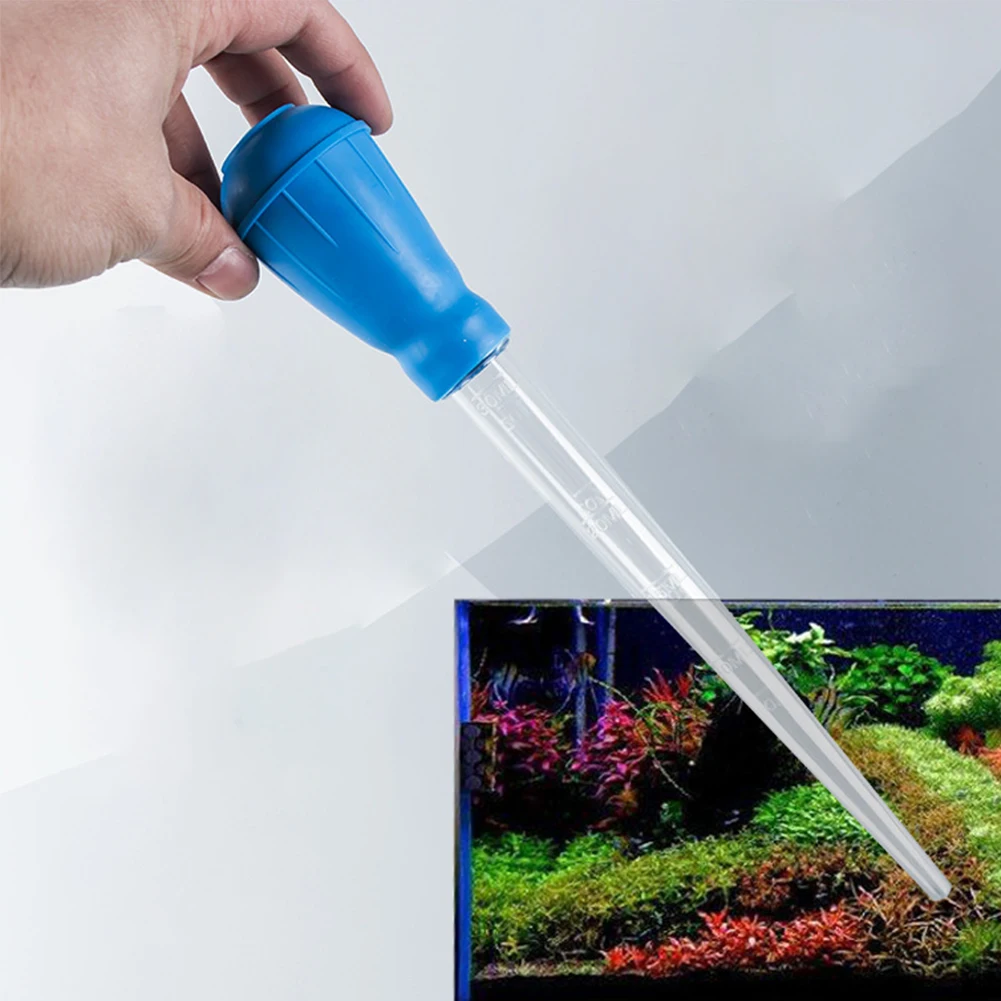 

Pump Aquarium Siphon Fish Tank Manual Squeeze Sand Washer Cleaner Water Changer Vacuum Durable Gravel