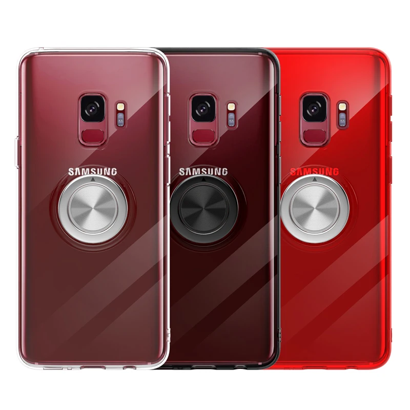 Прозрачный ТПУ чехол для Samsung Galaxy S9 S8 Plus Note 9 8 противоударный мягкий автомобильный