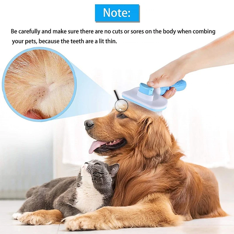 

Dog Comb Brush Pet Grooming Brush Daily Use to Clean Loose Fur & Dirt Great for Dogs and Cats with Medium Long Hair