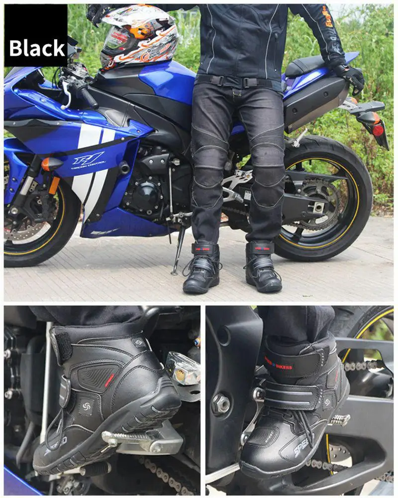 HiMISS/мягкие мотоциклетные ботинки Байкерские водонепроницаемые Мужские для