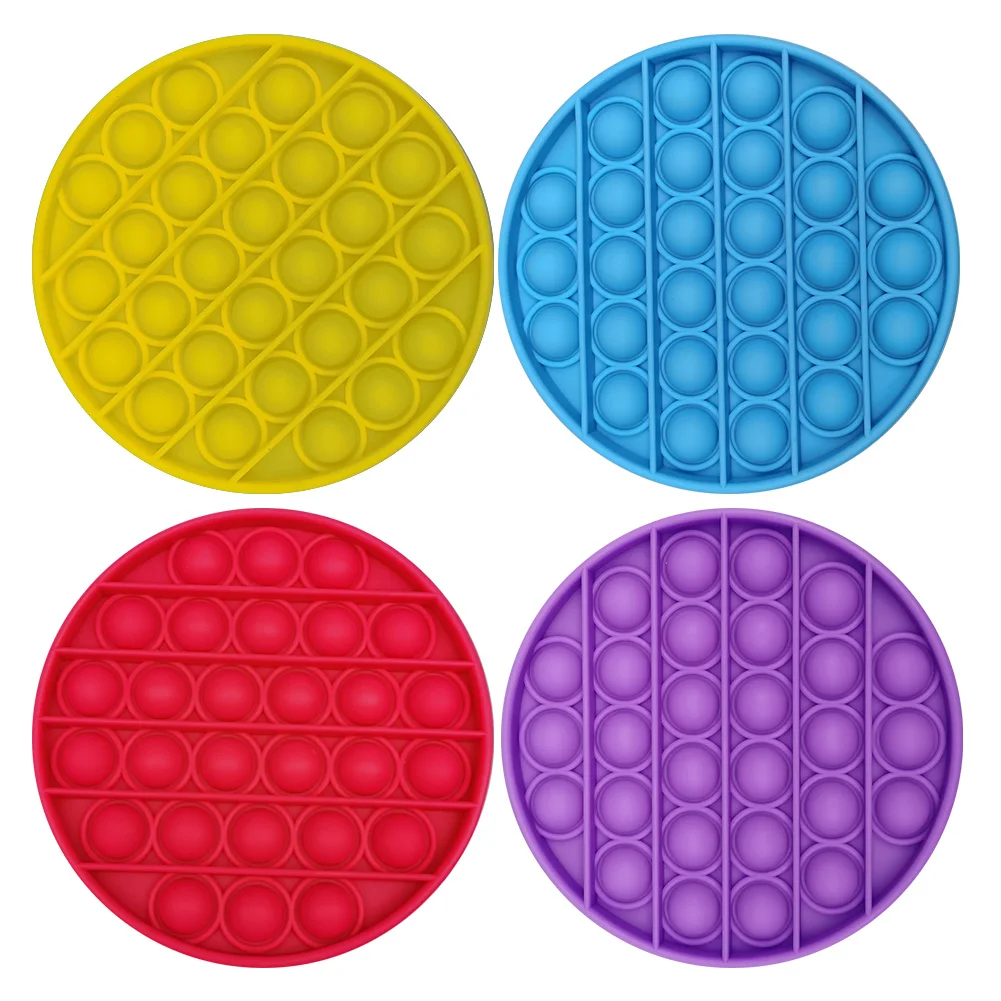 

Push Bubble Fidget Toys pop it Autism Special Needs Stress Reliever Helps Relieve Stress and Increase Focus Soft Squeeze Toy