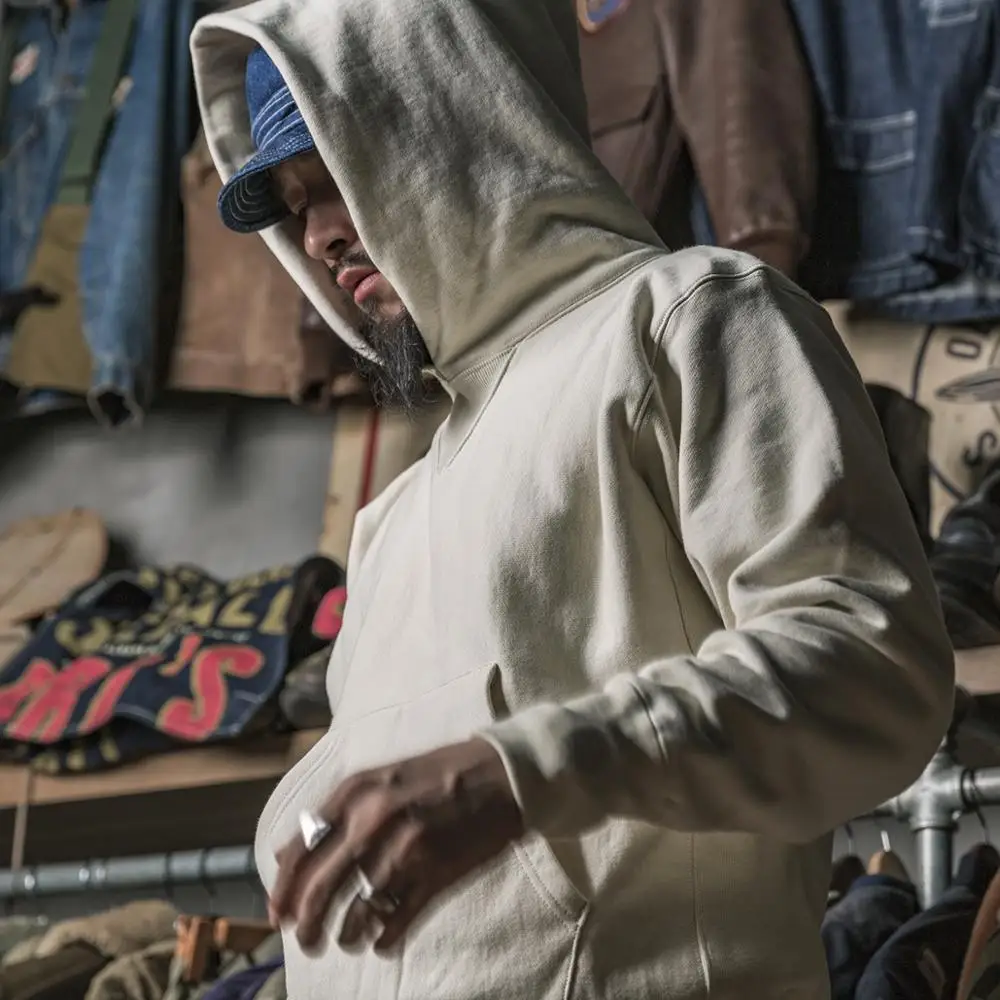 

Sportwear Bronson Vintage Hooded Sweatshirts 600gsm Cotton Fleece Men's Hoodies