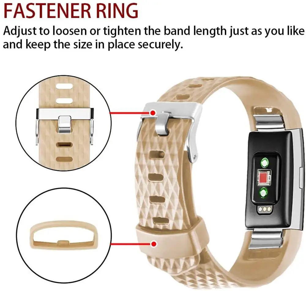 

3D Diamond Texture Strap For Fitbit Charge 2 Band Replacement Bracelet For Fitbit Charge 2 Band Wristband For Fitbit Charge 2