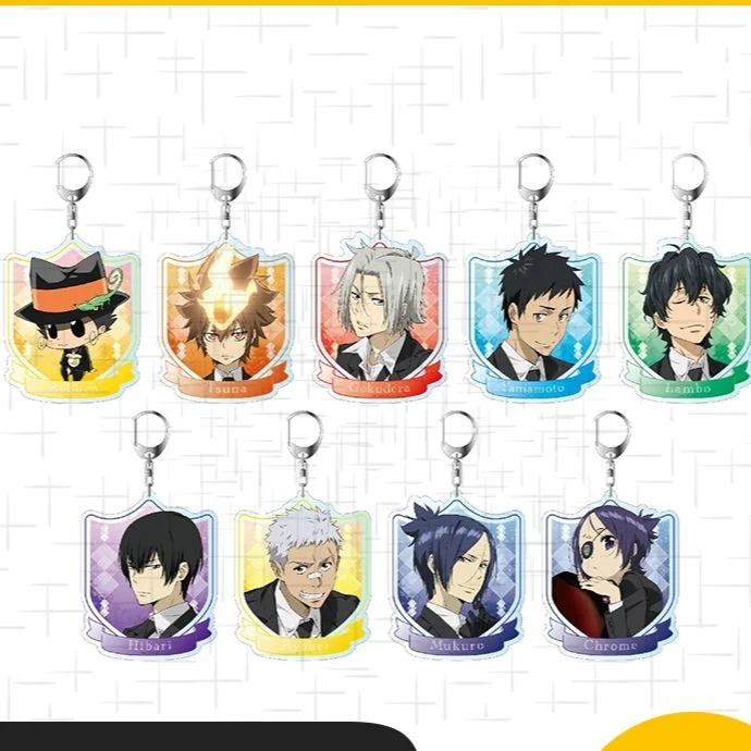 

Аниме хитман Реборн! Брелок Gokudera Hayato кёя Хибари с подвеской, акриловый брелок, школьная сумка, подвеска, украшение, подарок для косплея
