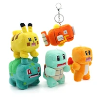 takara tomy pokemon anime pikachu charmander plush toys dolls keychain pendant kawaii plush stuffed toys christmas gift for kids