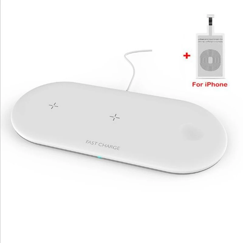 as the picture shonw Chargeur sans fil для iPhone Galaxy s10 note10 plus a50 Беспроводное зарядное устройство 3 в 1 для Apple watch Airpods 2 3 pro Беспроводное зарядное устройство - Цвет: as the picture shonw
