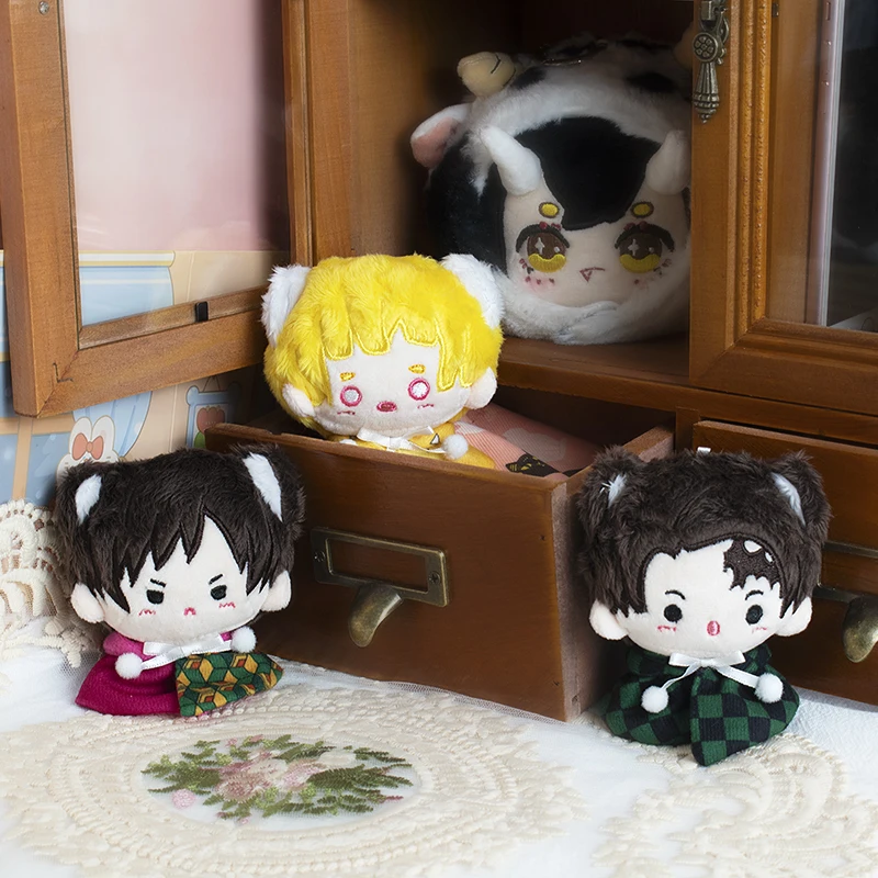 

Anime Demon Slayer Cosplay Plush Stuffed Doll 7*12cm Keychain Toy Cartoon Bag Decor Pendant Keyrings Xmas Gifts