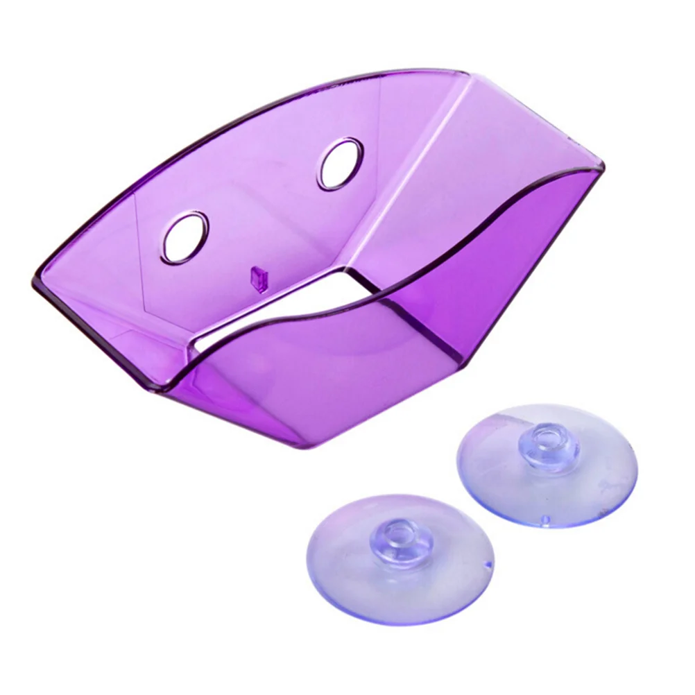 

Пластиковый держатель для мыла и посуды с присосками (фиолетовый)