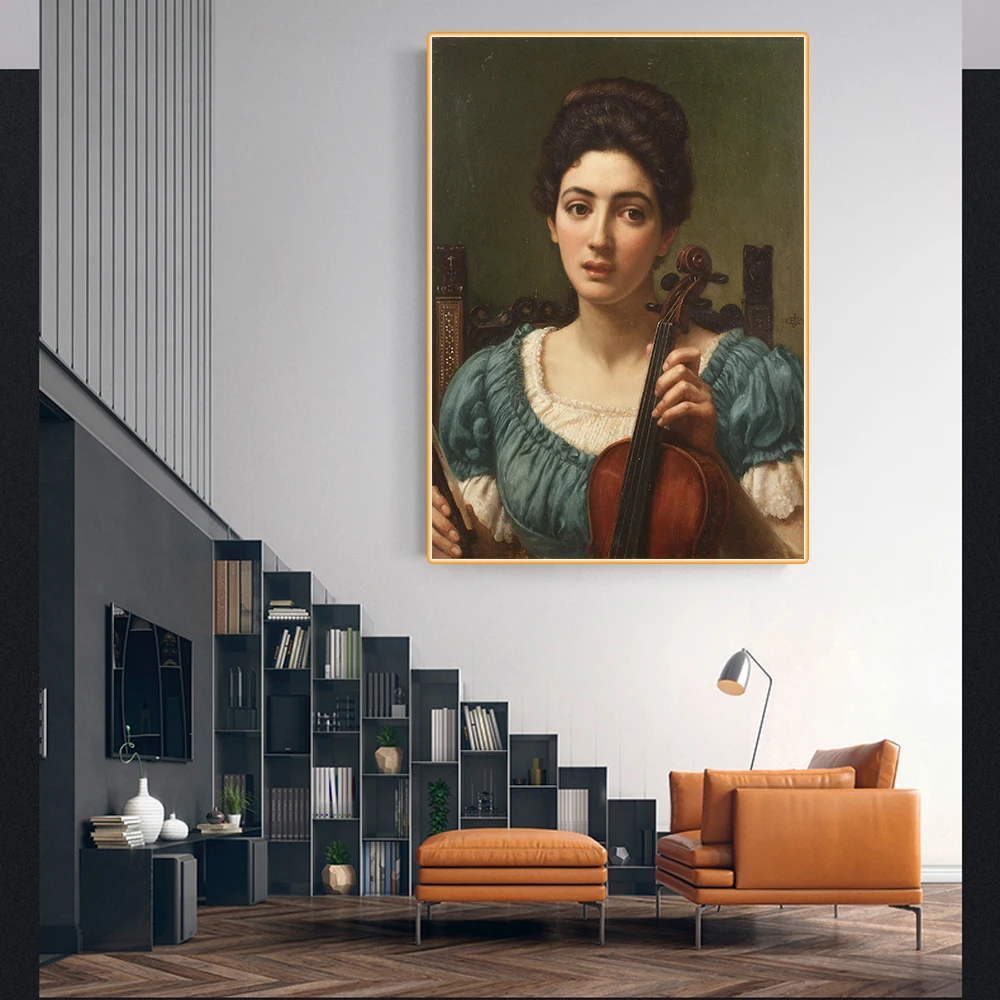 Картина маслом Эдвард Джон поинтер из скрипача художественный постер