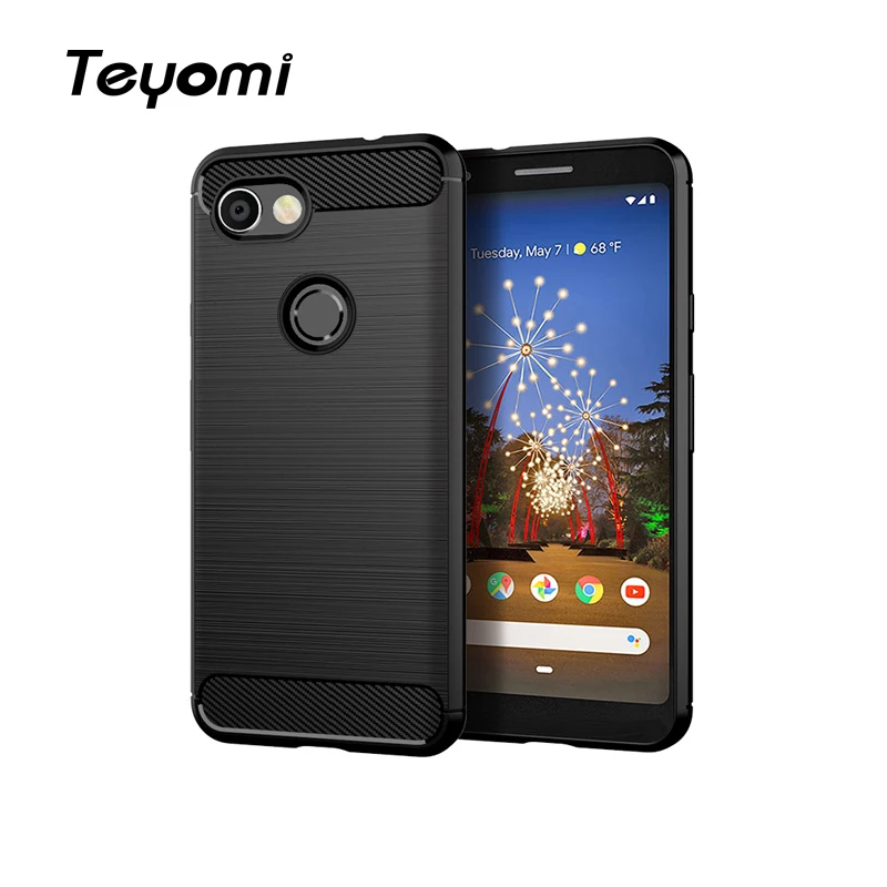 Чехол Teyomi для Google Pixel3a антидетонационный чехол из углеродного волокна TPU телефона