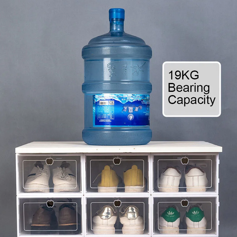 Transparent Shoe Drawer Storage Box Creative High Capacity Plastic Home Bag Organization DIY Assembly Decor | Дом и сад