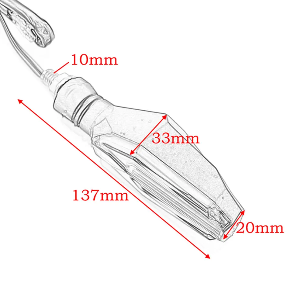1 поворотный сигнал для мотоцикла светодиодная фара двигателя Honda Shadow 750 Yamaha Ybr 125