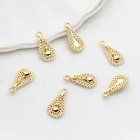 20pcs 912mm zinc alloy water drop shape end beads charms pendants for diy jewelry accessories