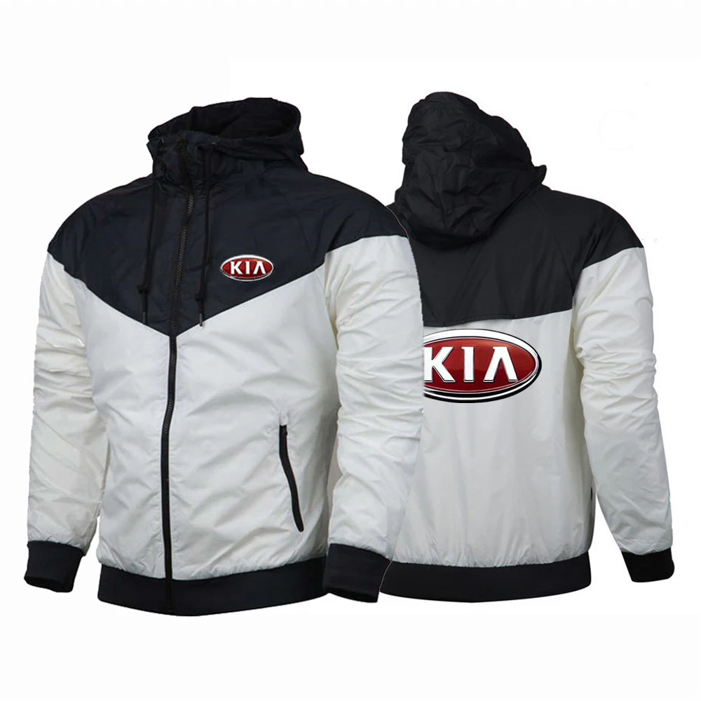 Мужские летние худи с принтом KIA MOTORS Мужская ветровка в стиле Харадзюку
