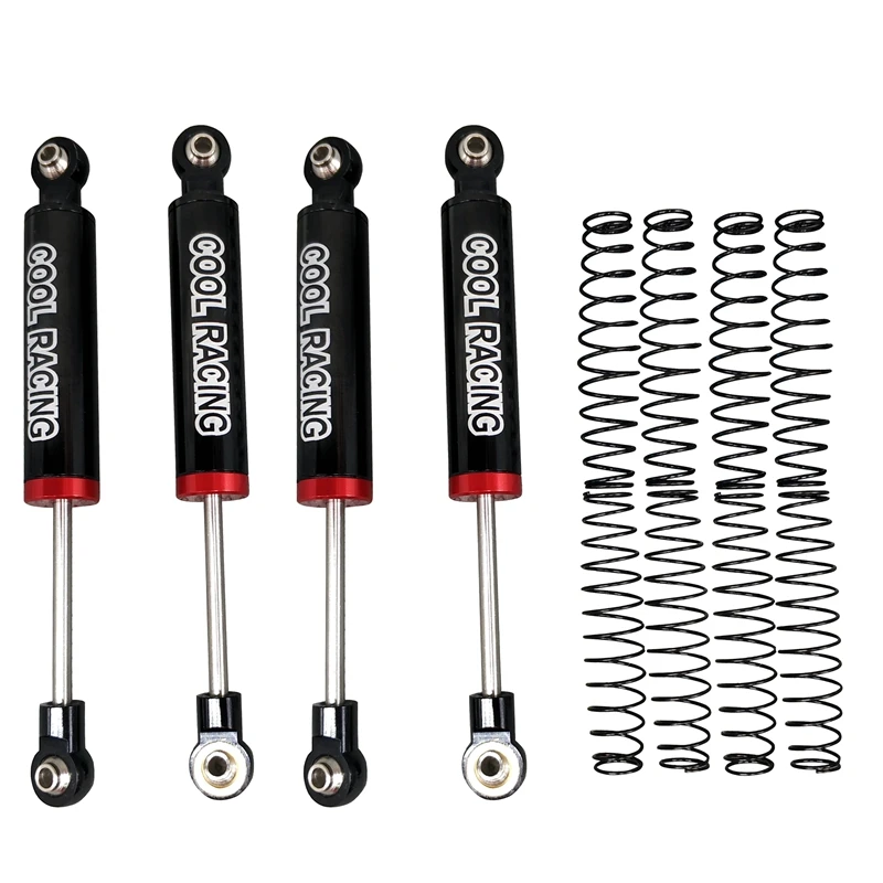 

COOL RACING 4PCS Oil Suspension Shock Absorber Internal Spring Shock Absorber for SCX10 D90 WRAITH TRX-4 90046 RC