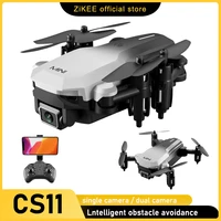 zikeex cs11 rc drone with hd 4k camera mini 2 4g professional fpv quadcopter one key return dron intelligent obstacle avoidance