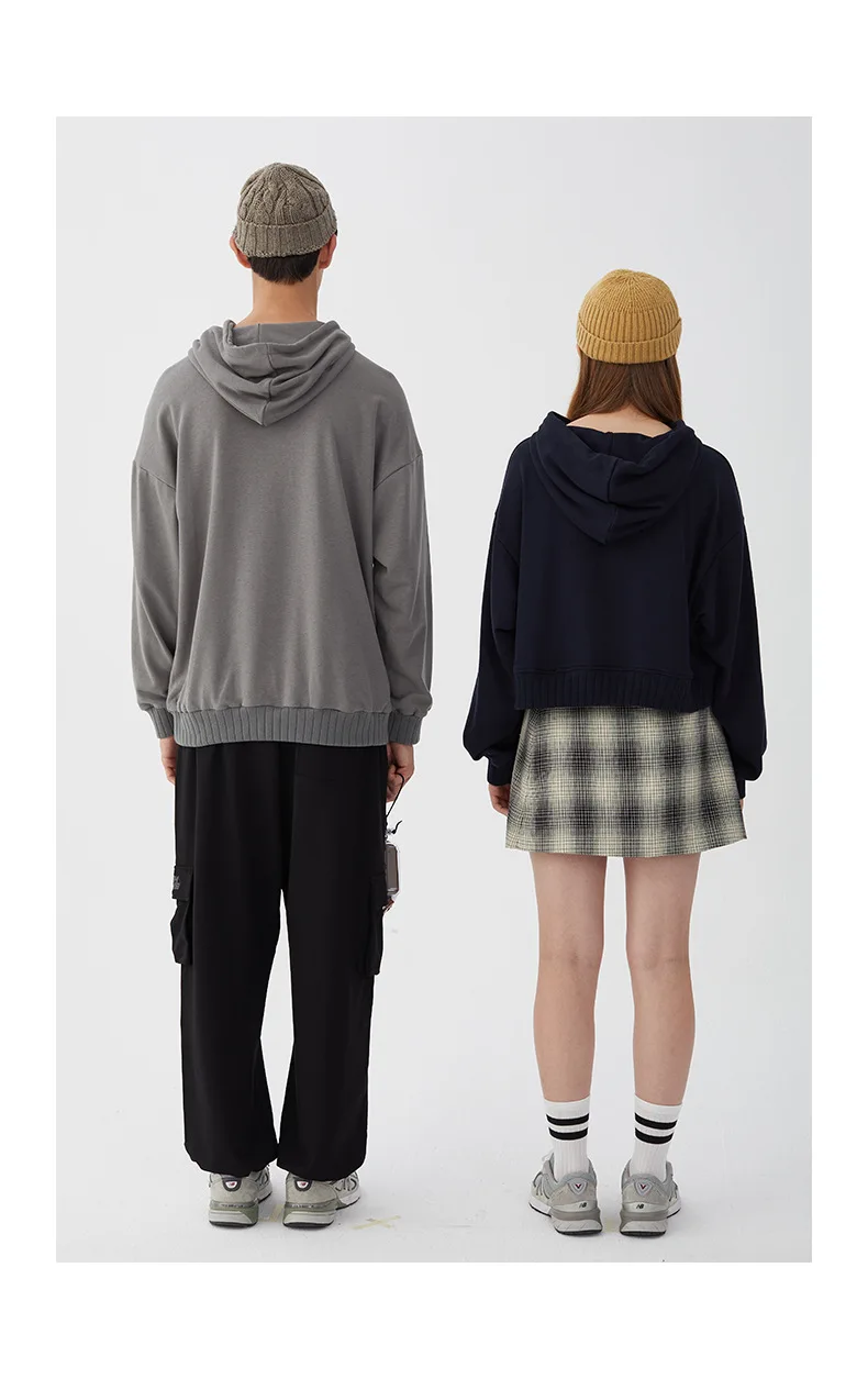 Одежда для пары свитер с длинным рукавом и капюшоном коровьим принтом мужская