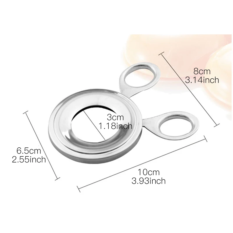 Ручные разделители яиц из нержавеющей стали сепаратор желтка держатель для