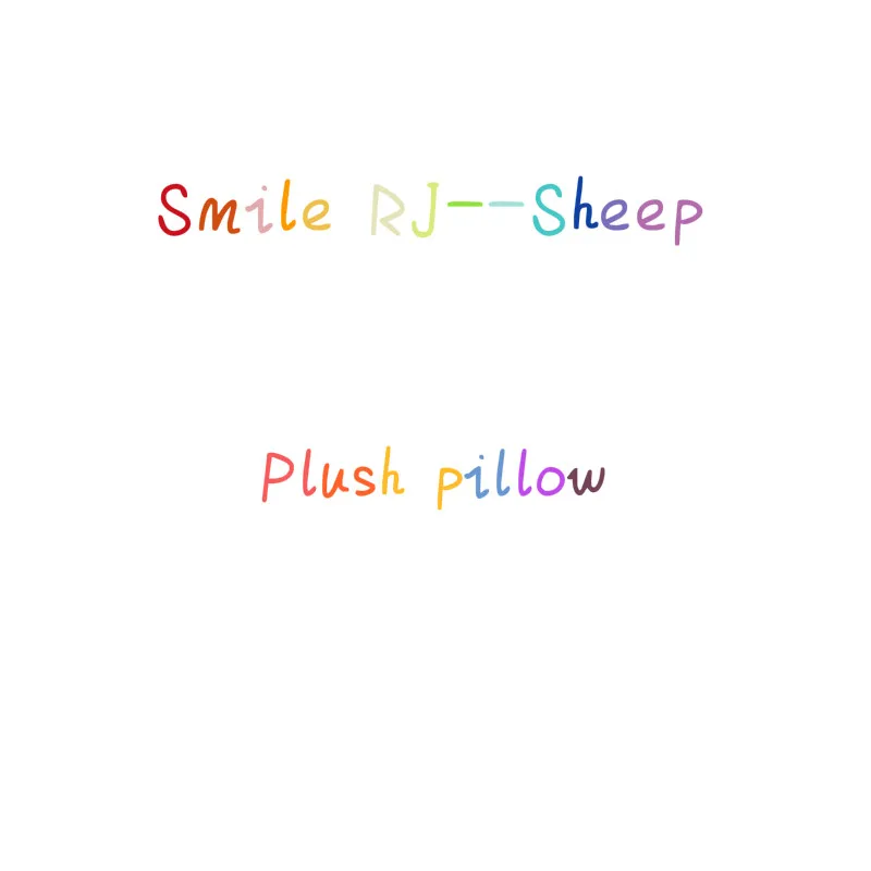 Smile RJ--Sheep 35 см оригинальные Kpop Bangtan мальчики плюшевые игрушки мягкие подушки валик кролик/щенок/Сердце/Коала/овца/лошадь/инопланетянин/печенье кукла подушка - Цвет: Smile RJ--Sheep